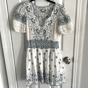 LoveShackFancy Valente broderie-anglaise mini dress, Size 2.  Original $660.